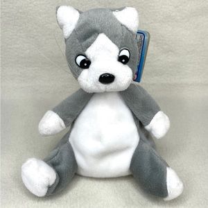 Pebble Pets Pups & Kittens Gray White Cat Kitten Plush